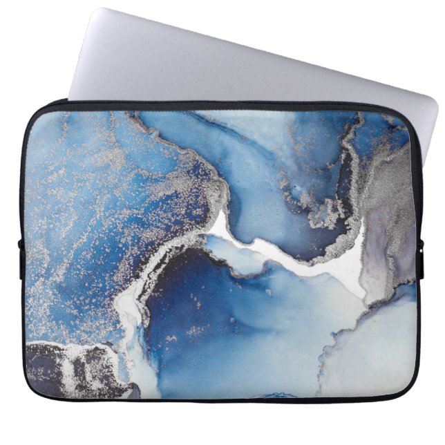 Tinte Flo Art Laptop-Sieb Laptopschutzhülle (Vorderseite)