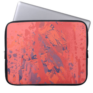 Tinte handgefertigt. Abstrakte Wandkunst Creativ Laptopschutzhülle