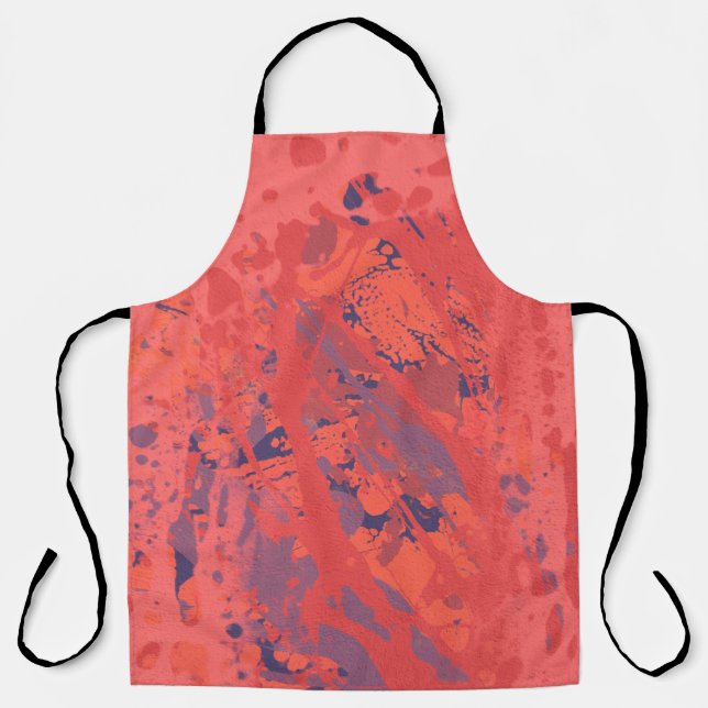 Tinte handgefertigt. Abstrakte Wandkunst Creativ Schürze (Vorderseite)