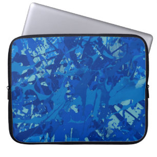 Tinte handgemalte Malerei. Abstrakte Wandkunst. Kr Laptopschutzhülle
