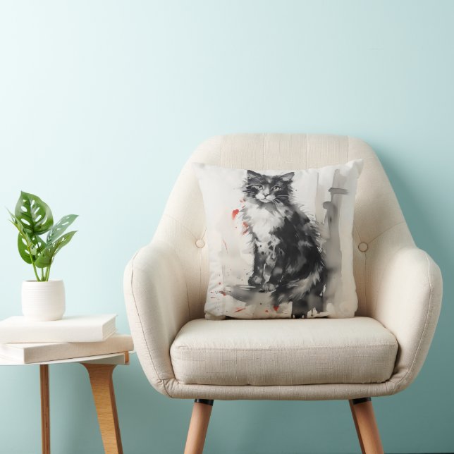 Tinte Kitten Natur Kissen (Stuhl )