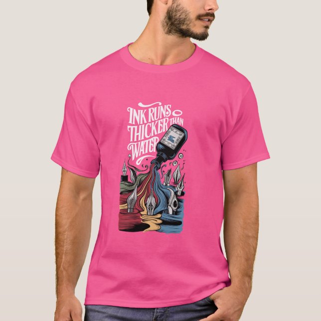 Tinte läuft dicker als Wasser Füllfederhalter Füll T-Shirt (Vorderseite)
