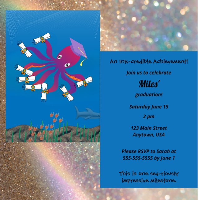 Tinte-ncredible Abschlussfeier Einladung (Von Creator hochgeladen)