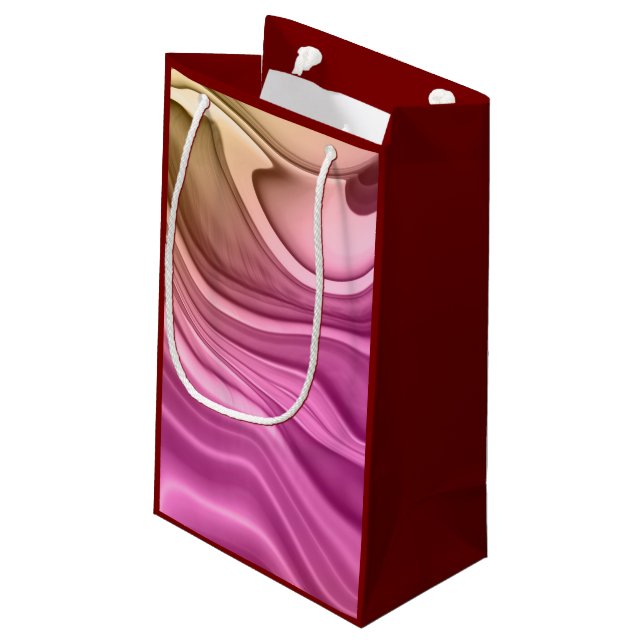 Tinte-Satz Aurora Digitalpapier Kleine Geschenktüte (Rückseite Schrägansicht)