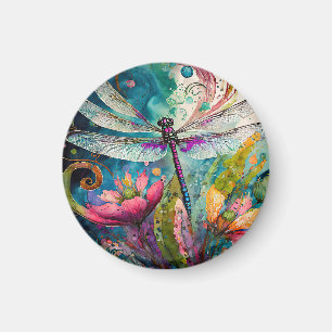 Tinte und Pen Wasserfarbenmagnet Magnet