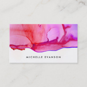 Tinte Wasserfarbe Rosa Creative Director Visitenkarte