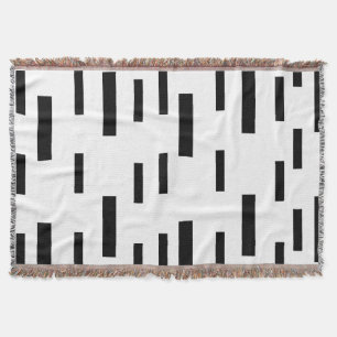 Tinte Weiß Schwarz Wurfdecke Decke