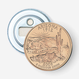 Tinted Arizona Staat Quarter Design Flaschenöffner