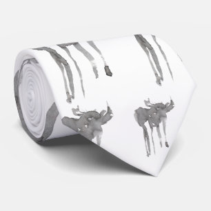 Tinten-Elche Krawatte