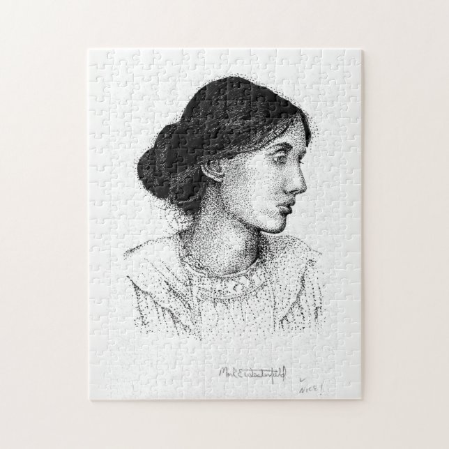 Tinten-Porträt-Kennzeichen Westerfield Virginias Puzzle (Vertikal)