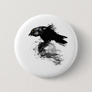 Tinten-Rabe Button