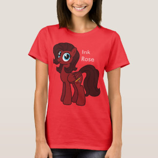 Tinten-Rosen-Shirt T-Shirt