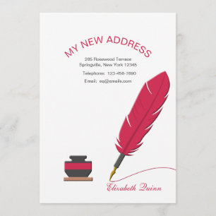 Tintenfass-und Feder-Stift-bewegliche Mitteilung Ankündigung