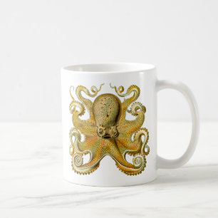 Tintenfisch Antiquität Illustration Meeresschmonst Tasse