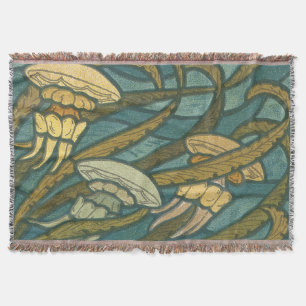 Tintenfisch Aqua und gelbes Muster Decke