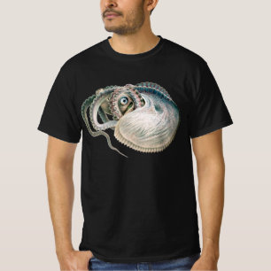 Tintenfisch Argonaut, Vintage Meeresleben Tiere T-Shirt