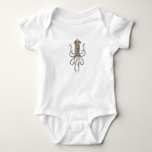 Tintenfisch Baby Strampler
