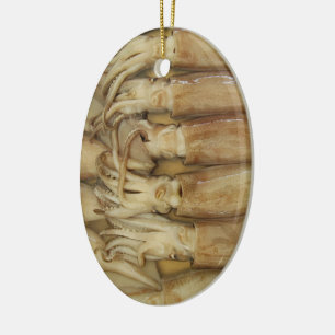 Tintenfisch - Calamari Keramik Ornament