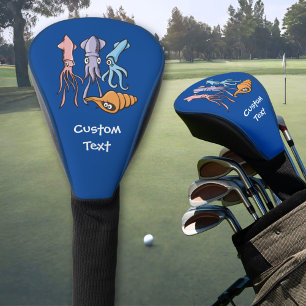 Tintenfisch Cartoon Golf Headcover