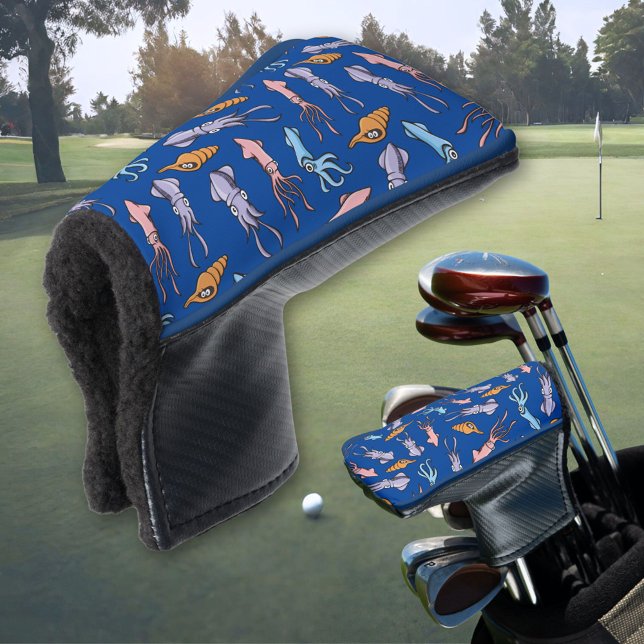 Tintenfisch Cartoon Muster Golf Headcover (Von Creator hochgeladen)