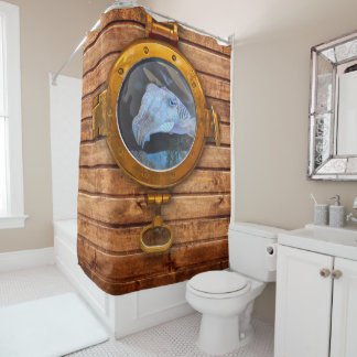 Tintenfisch Duschvorhang