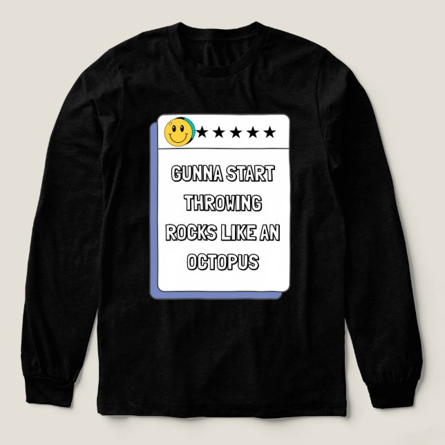 Tintenfisch Felsen Tri-Blend Shirt (Design Vorderseite)