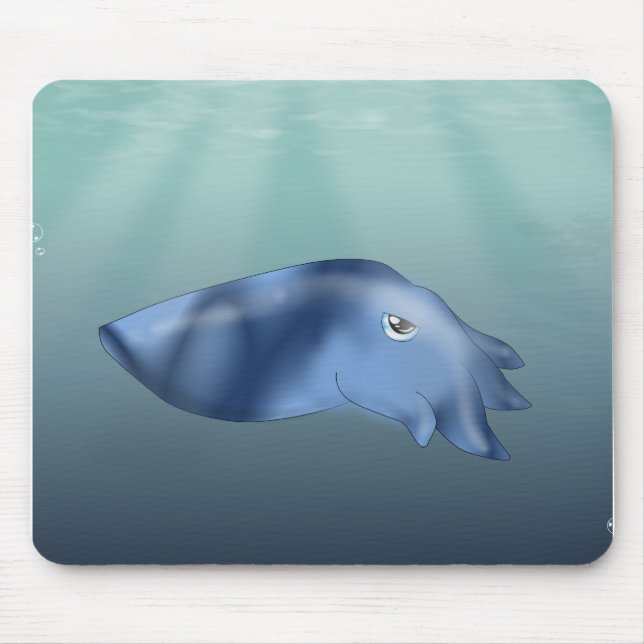 Tintenfisch im Ozean Mousepad (Vorne)