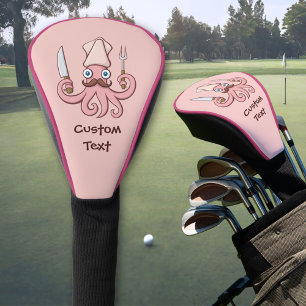 Tintenfisch Koch Cartoon Golf Headcover