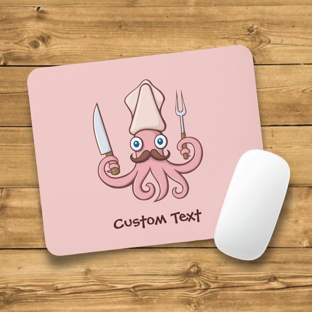 Tintenfisch Koch Cartoon Mousepad (Von Creator hochgeladen)