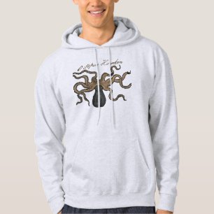 Tintenfisch Kraken Antik Küsten Meeresfauna Hoodie