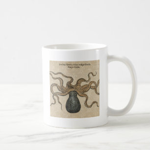 Tintenfisch Kraken Antik Küsten Meeresfauna Tasse