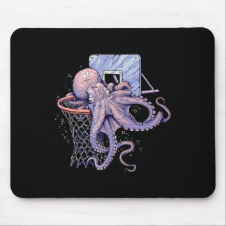 Tintenfisch Kunst Slam Dunk Tintenfisch Liebhaber  Mousepad
