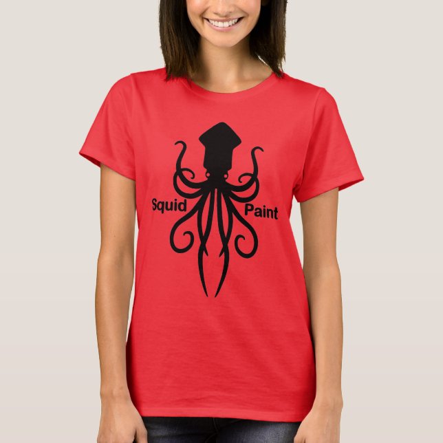 Tintenfisch Lacklogo T - Shirt (Vorderseite)