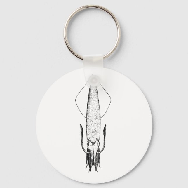 Tintenfisch-Logo (Loligo) Schlüsselanhänger (Vorderseite)