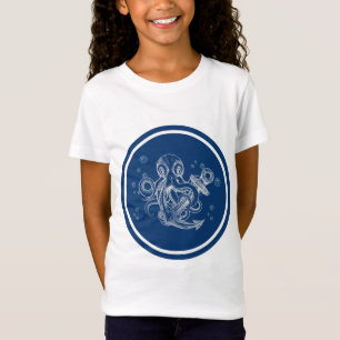 Tintenfisch mit Anker T-Shirt