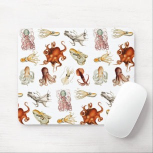 Tintenfisch Oktopus Wassermalerei Ozean Tiere Mousepad