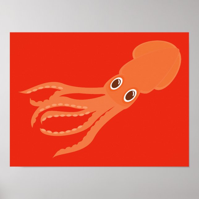 Tintenfisch Poster (Vorne)