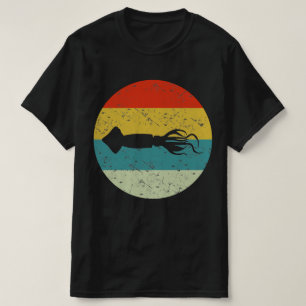 Tintenfisch Retro Vintage T-Shirt