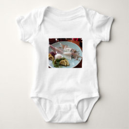 Tintenfisch Sashimi Japanisches Essen zum Mittages Baby Strampler