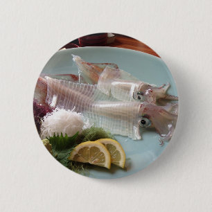 Tintenfisch Sashimi Japanisches Essen zum Mittages Button