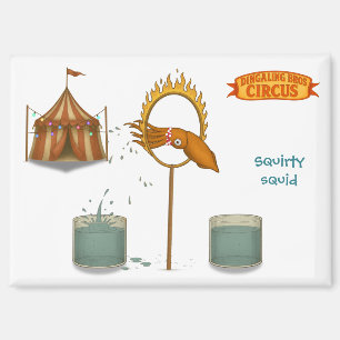 Tintenfisch Spritzig Magnet
