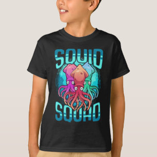 Tintenfisch Squad Sea Animal Ocean Lover Octopus F T-Shirt