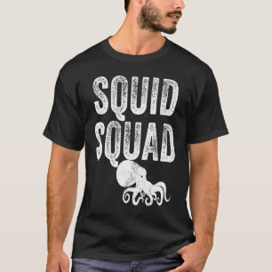 Tintenfisch Squad Sea Octopus Vintag erschüttert T-Shirt