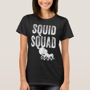 Tintenfisch Squad Sea Octopus Vintag erschüttert T-Shirt
