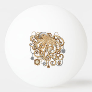 Tintenfisch Steampunk Retro Mechanische Fantasy Tischtennisball