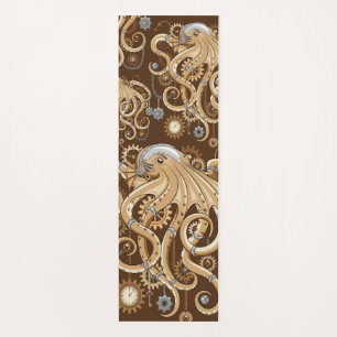 Tintenfisch Steampunk Surrealer Retro-Stil Maschin Yogamatte