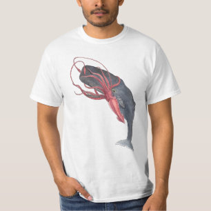 Tintenfisch und Wal T-Shirt