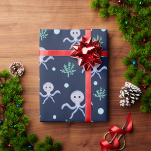 Tintenfisch unter dem Meer Kinder Muster Geschenkpapier
