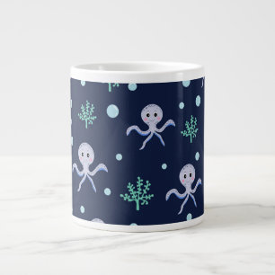 Tintenfisch unter dem Meer Kinder Muster Jumbo-Tasse