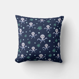 Tintenfisch unter dem Meer Kinder Muster Kissen